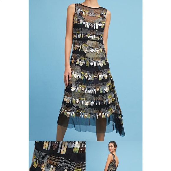 Anthropologie Dresses & Skirts - Anthropologie Tracy Reese Beaded High-Low Dress